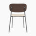 Co Dining Chair, upholstered seat, Black Frame - Logan Jasmin