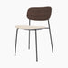 Co Dining Chair, upholstered seat, Black Frame - Logan Jasmin