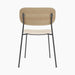 Co Dining Chair, upholstered seat, Black Frame - Logan Jasmin