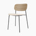 Co Dining Chair, upholstered seat, Black Frame - Logan Jasmin