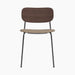 Co Dining Chair, upholstered seat, Black Frame - Logan Flint