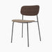 Co Dining Chair, upholstered seat, Black Frame - Logan Flint