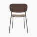 Co Dining Chair, upholstered seat, Black Frame - Logan Flint
