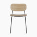 Co Dining Chair, upholstered seat, Black Frame - Logan Flint