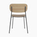 Co Dining Chair, upholstered seat, Black Frame - Logan Flint