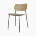 Co Dining Chair, upholstered seat, Black Frame - Sierra 1611