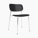 Co Dining Chair, upholstered seat, Chrome - Sierra 1001