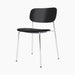 Co Dining Chair, upholstered seat, Chrome - Sierra 1001