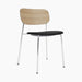 Co Dining Chair, upholstered seat, Chrome - Sierra 1001