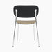 Co Dining Chair, upholstered seat, Chrome - Audo Bouclé 02