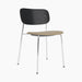 Co Dining Chair, upholstered seat, Chrome - Audo Bouclé 02