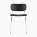 Co Dining Chair, upholstered seat, Chrome - Audo Bouclé 07