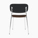 Co Dining Chair, upholstered seat, Chrome - Audo Bouclé 07