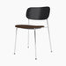 Co Dining Chair, upholstered seat, Chrome - Audo Bouclé 07