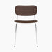 Co Dining Chair, upholstered seat, Chrome - Audo Bouclé 07
