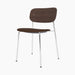 Co Dining Chair, upholstered seat, Chrome - Audo Bouclé 07