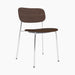 Co Dining Chair, upholstered seat, Chrome - Audo Bouclé 07