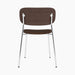 Co Dining Chair, upholstered seat, Chrome - Audo Bouclé 07