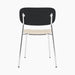 Co Dining Chair, upholstered seat, Chrome - Logan Jasmine