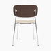 Co Dining Chair, upholstered seat, Chrome - Logan Jasmine