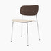 Co Dining Chair, upholstered seat, Chrome - Logan Jasmine