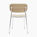 Co Dining Chair, upholstered seat, Chrome - Logan Jasmine