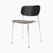 Co Dining Chair, upholstered seat, Chrome - Logan Flint