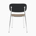 Co Dining Chair, upholstered seat, Chrome - Logan Flint
