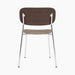 Co Dining Chair, upholstered seat, Chrome - Logan Flint