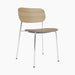 Co Dining Chair, upholstered seat, Chrome - Logan Flint