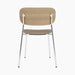 Co Dining Chair, upholstered seat, Chrome - Logan Flint