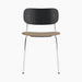 Co Dining Chair, upholstered seat, Chrome - Sierra 1611