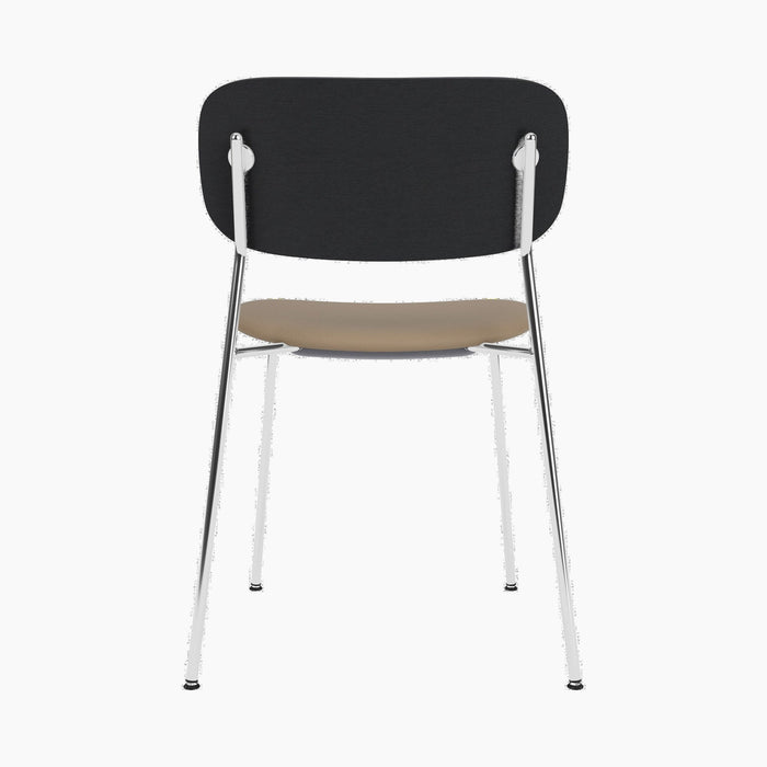 Co Dining Chair, upholstered seat, Chrome - Sierra 1611