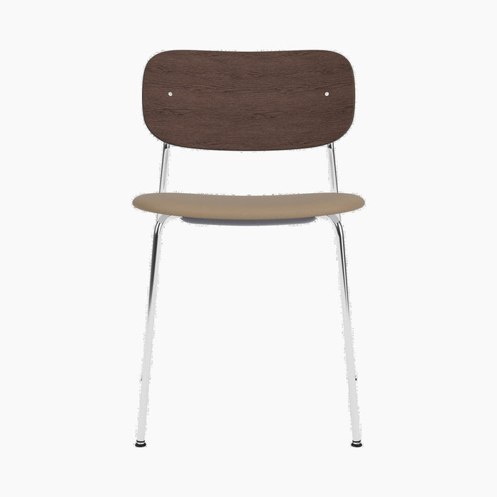 Co Dining Chair, upholstered seat, Chrome - Sierra 1611