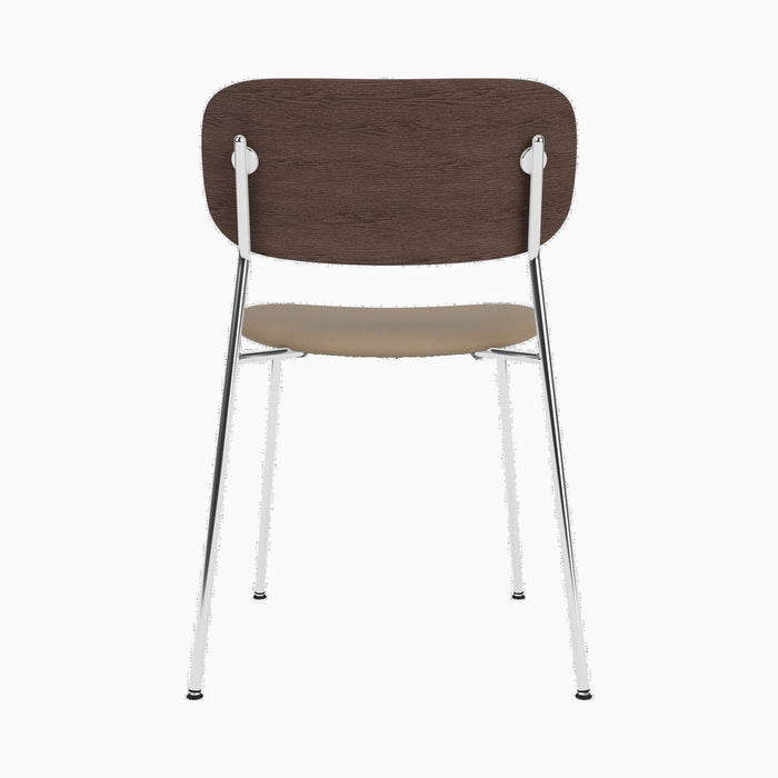 Co Dining Chair, upholstered seat, Chrome - Sierra 1611