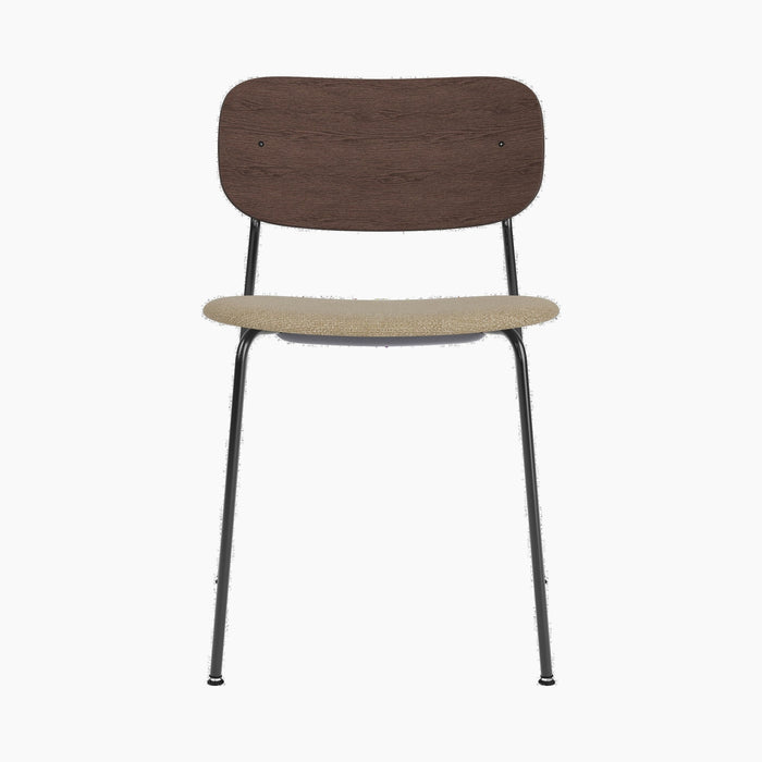 Co Lounge Chair, Seat upholstered - Dark Stained Oak | Audo Bouclé 02