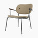 Co Lounge Chair, fully upholstered - Dark Stained Oak | Bouclé 02