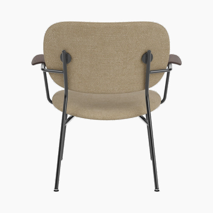 Co Lounge Chair, fully upholstered - Dark Stained Oak | Bouclé 02