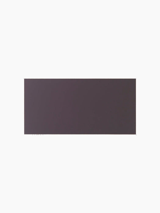 Top view of the Co Table, showing the rectangular tabletop in a dark terra laminate finish, isolated on a black background.
