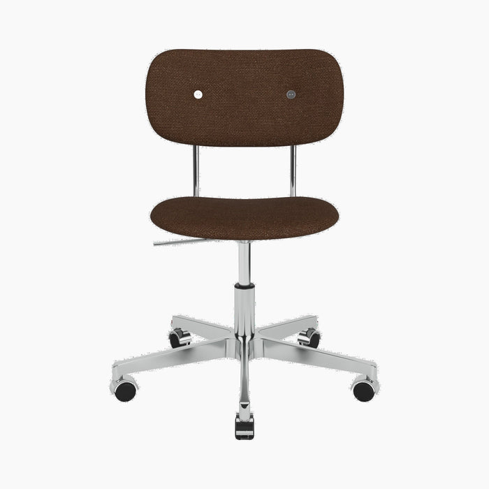 Co Task Chair, Fully Upholstered, Aluminium base - Audo Bouclé 07