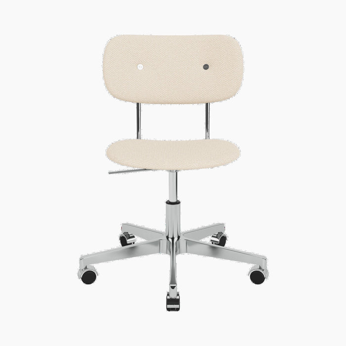 Co Task Chair, Fully Upholstered, Aluminium base - Logan Jasmine