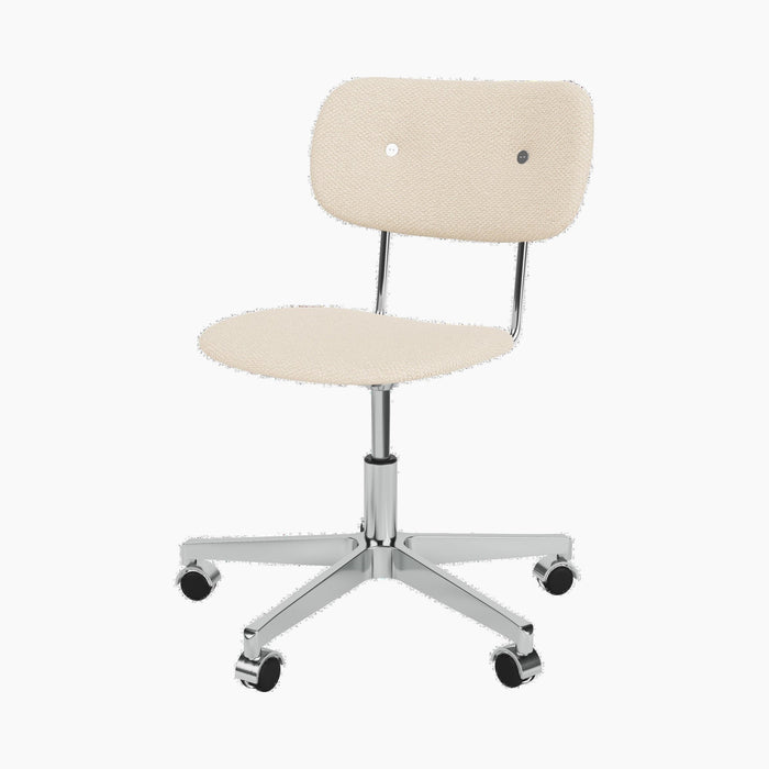 Co Task Chair, Fully Upholstered, Aluminium base - Logan Jasmine