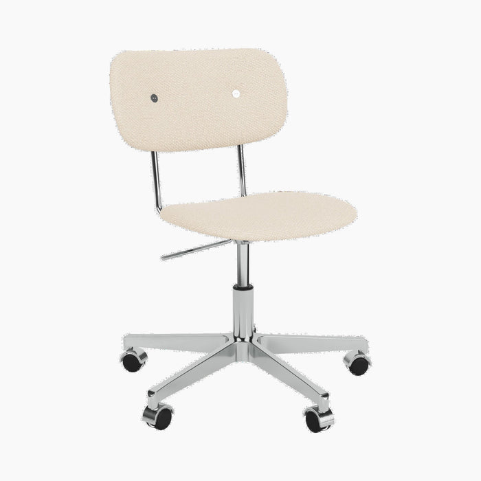 Co Task Chair, Fully Upholstered, Aluminium base - Logan Jasmine