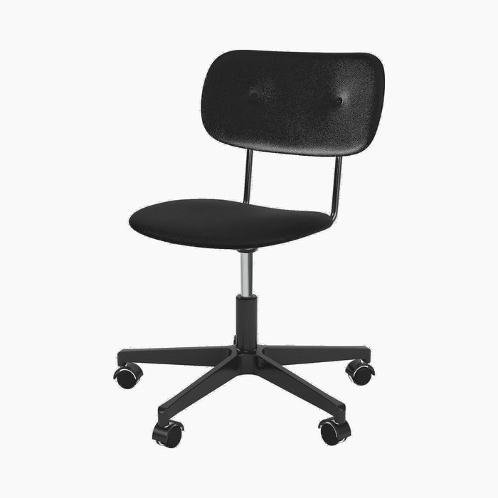 Co Task Chair, Fully Upholstered, Black base - Sierra 1001
