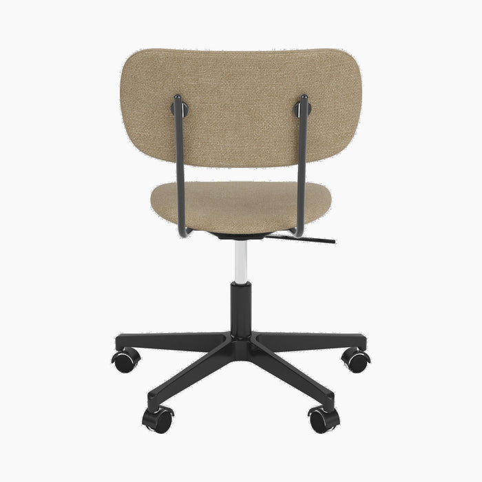 Co Task Chair, Fully Upholstered, Black base - Audo Bouclé 02