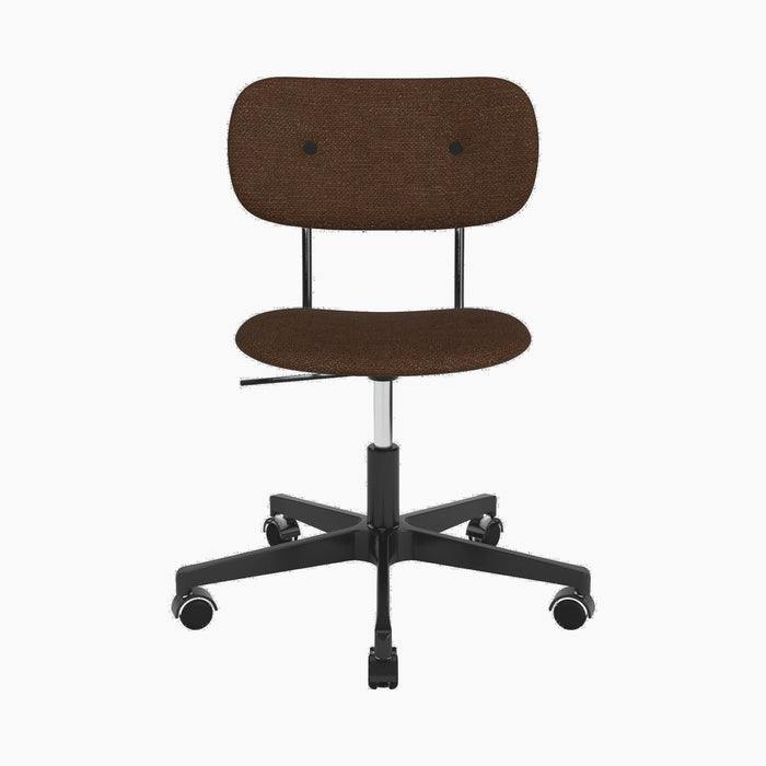 Co Task Chair, Fully Upholstered, Black base - Audo Bouclé 07