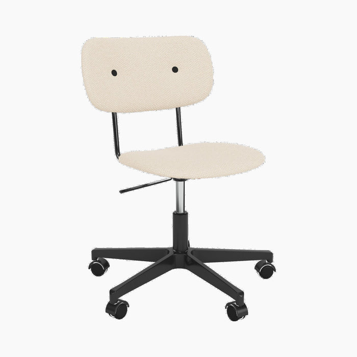 Co Task Chair, Fully Upholstered, Black base - Logan Jasmine