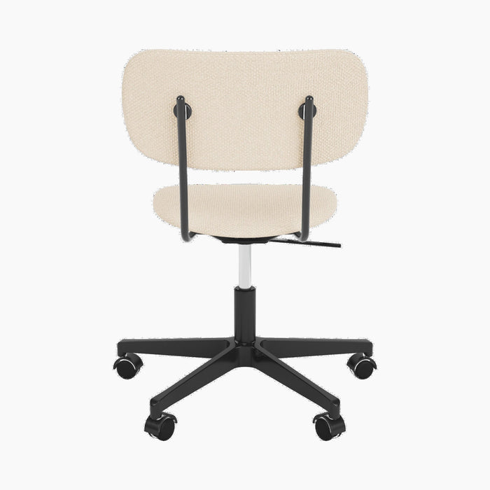 Co Task Chair, Fully Upholstered, Black base - Logan Jasmine