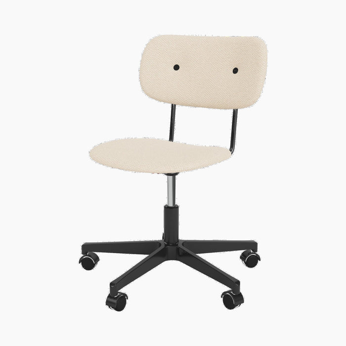 Co Task Chair, Fully Upholstered, Black base - Logan Jasmine
