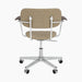 Co Task Chair, Fully Upholstered w/armrest, Aluminium base - Audo Bouclé 02
